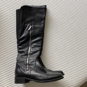Browns Black Leather Knee High Boots